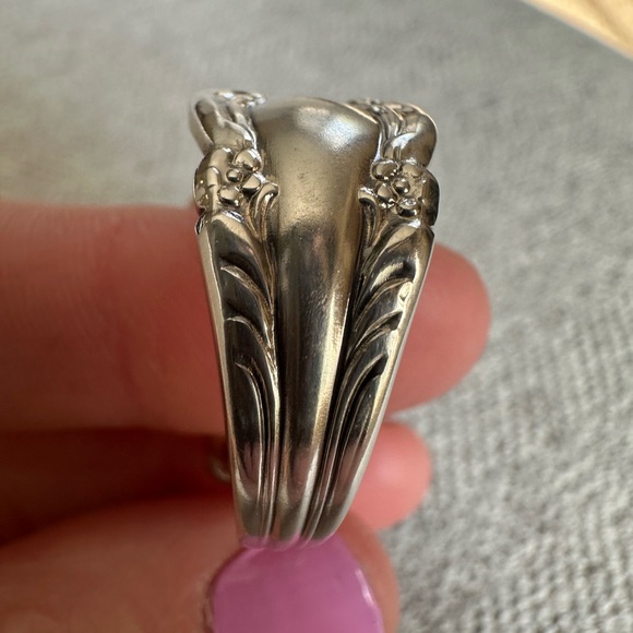 Silver Plated Spoon Ring - Picture 11 of 13